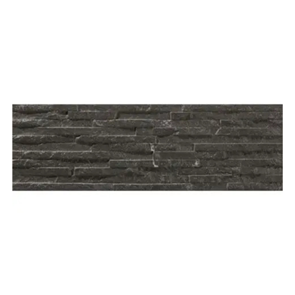 Centenar Black Porcelain Tile 17 x 52cm-Delforno