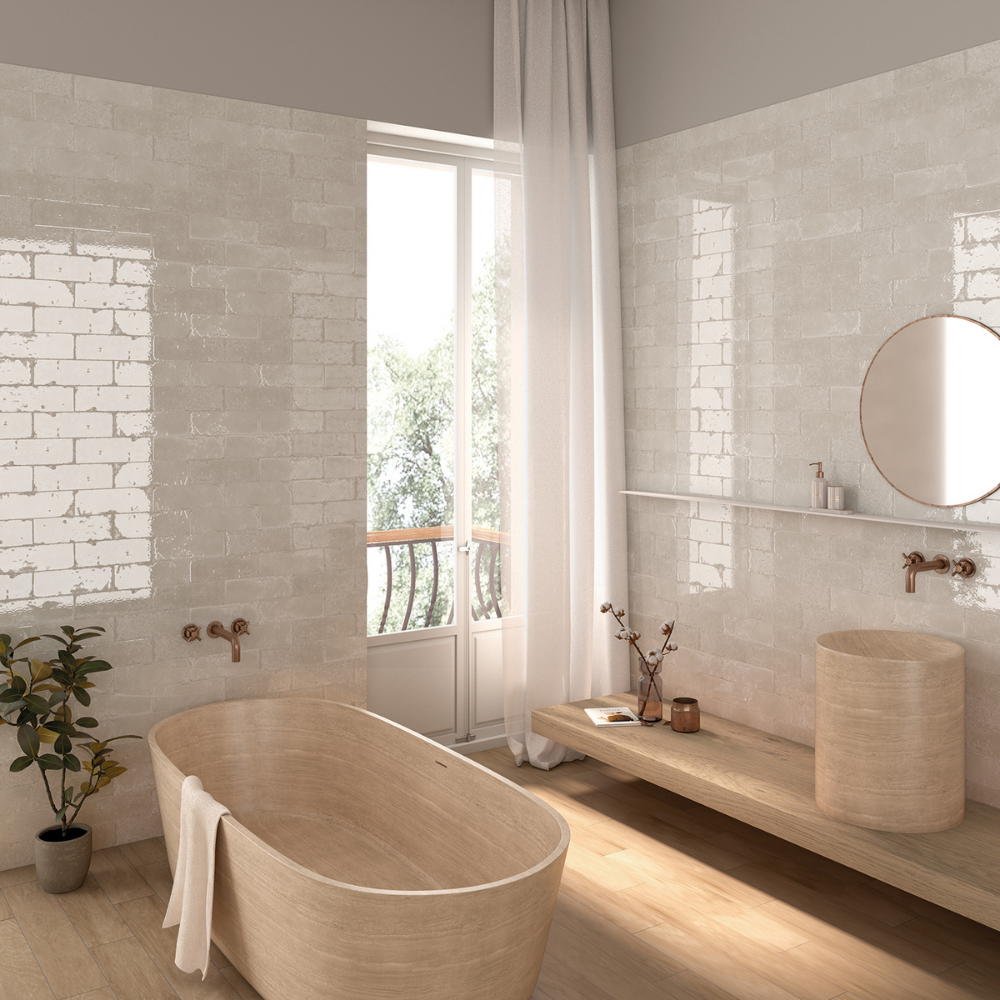 Alma Blanco Porcelain Tile 10 x 30cm-Bestile S.I.-Delforno