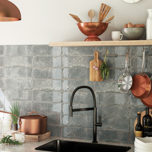 Alma Gris Porcelain Tile 10 x 30cm-Delforno