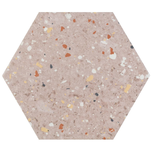 Arousa Rosa Porcelain Tile 25.8 x 29cm-Delforno