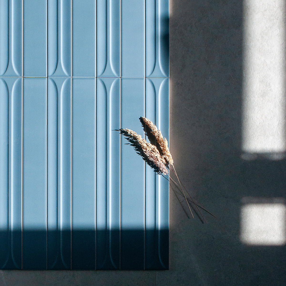 Architectural Format Hopp Blue Bro Decor Matt Tile 5x40cm-Delforno