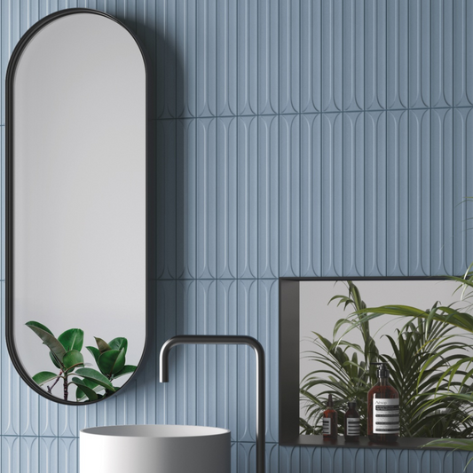 Architectural Format Hopp Blue Bro Decor Matt Tile 5x40cm-Delforno