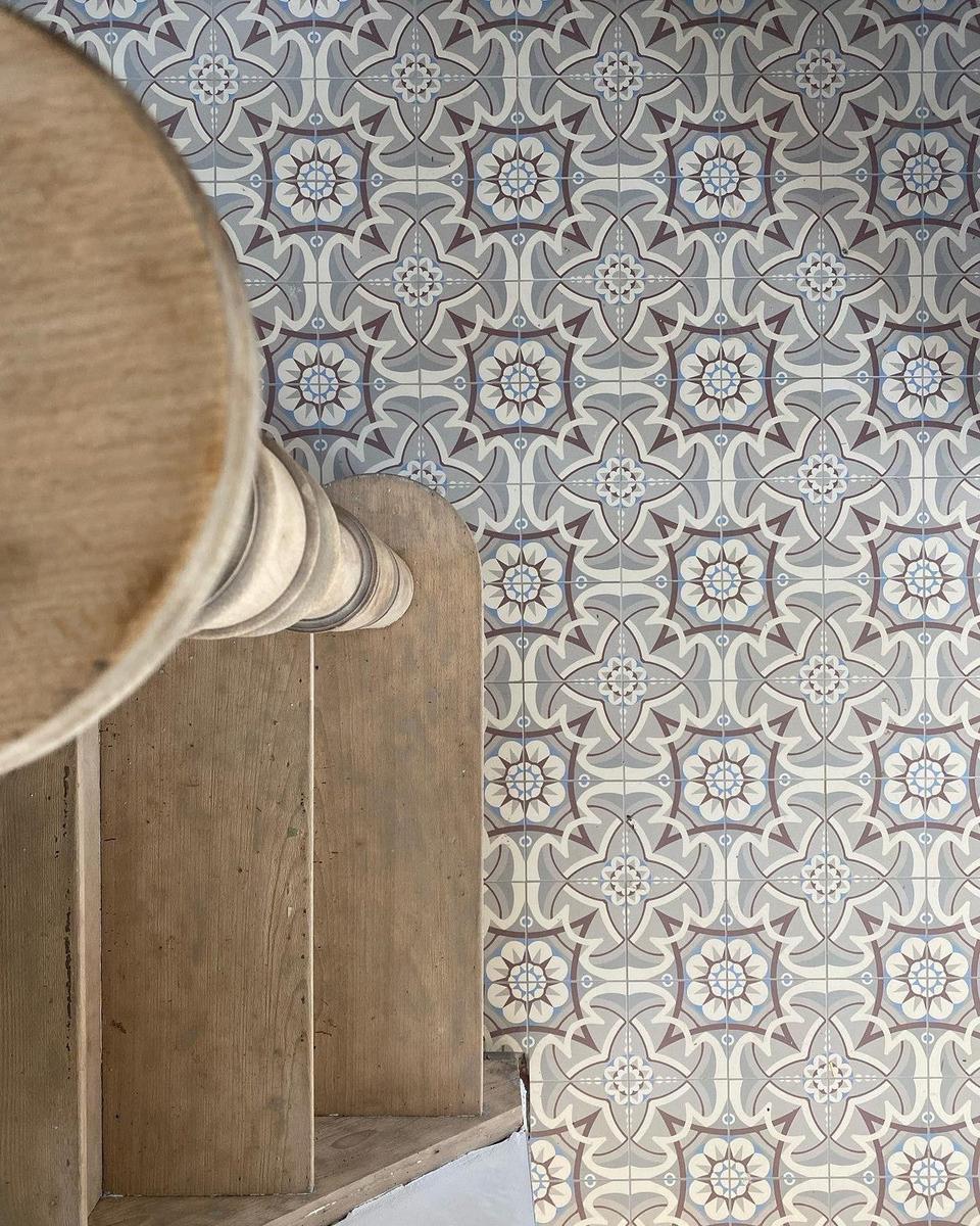 Authentic Pattern Basil Porcelain Tile 15 x 15cm-Delforno
