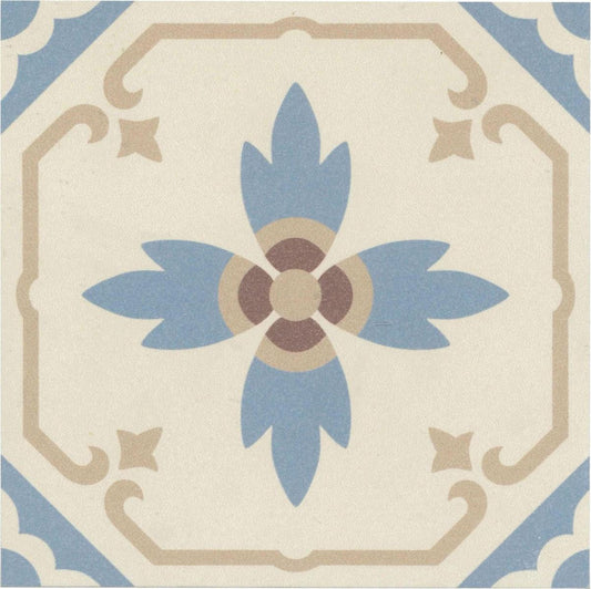 Authentic Pattern Paula Porcelain Tile 15 x 15cm-Delforno