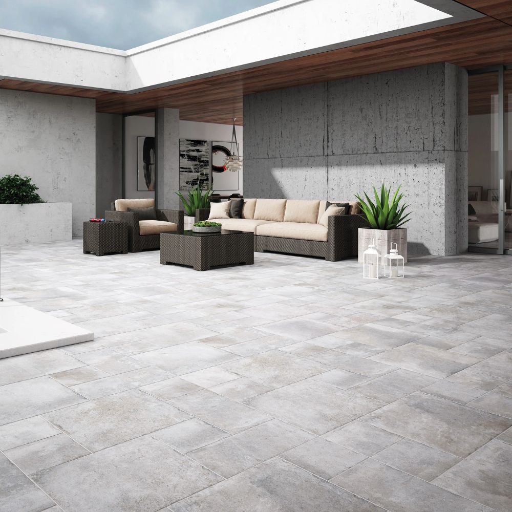 Adobe Silver Modular Porcelain Tile 50 x 50cm-Codicer-Delforno