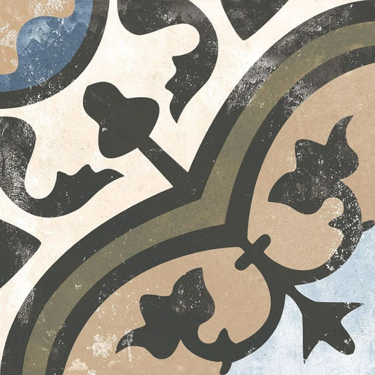 Evoque Cartusian Victorian Porcelain Tile 25 x 25cm-Delforno