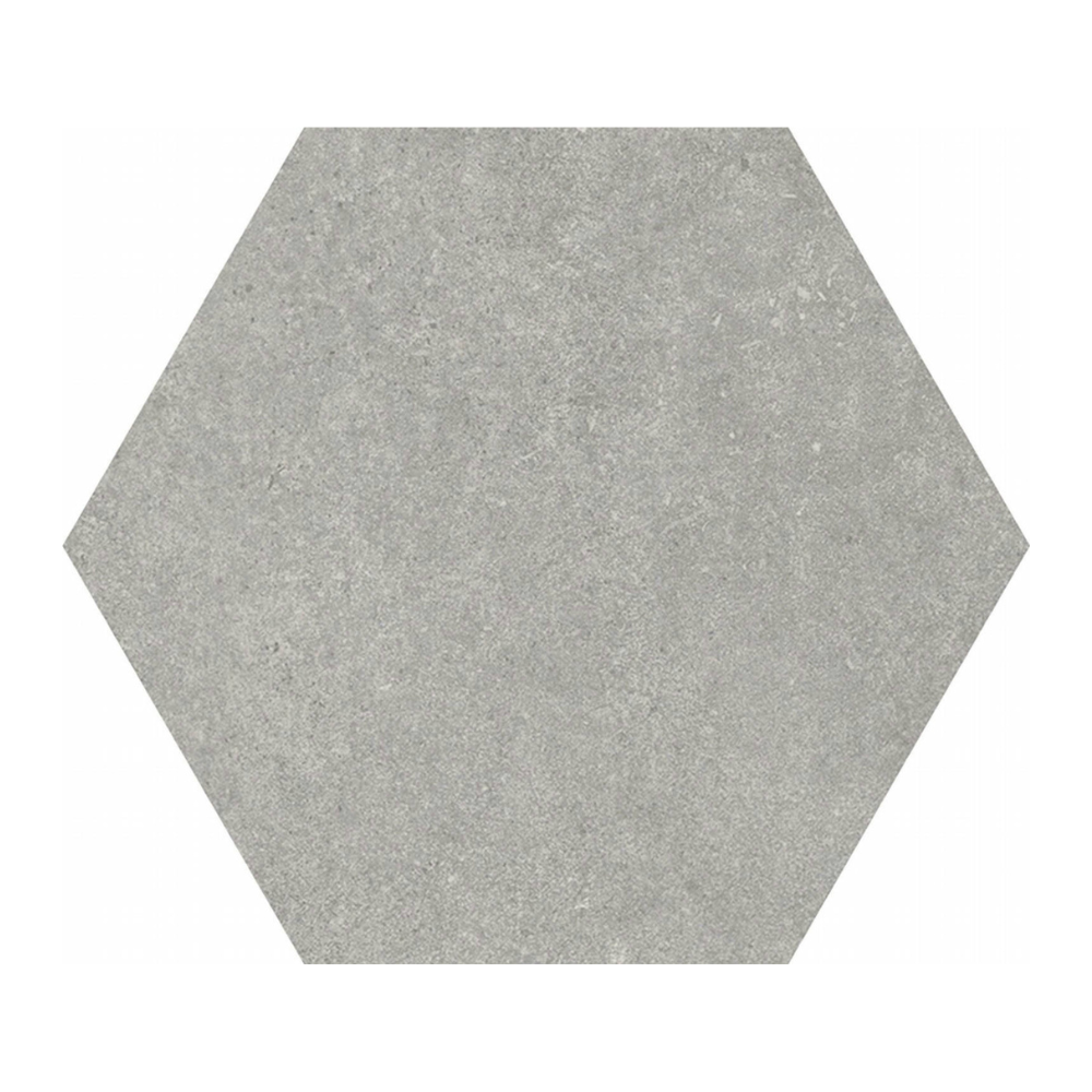Traffic Grey Hex Porcelain Tile 25 x 25cm-CODICER-Delforno