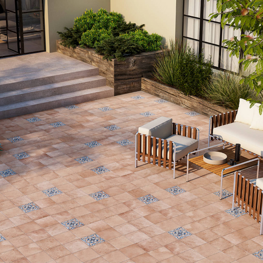 Aspin Cotto Porcelain Tile 25 x 25cm-Delforno