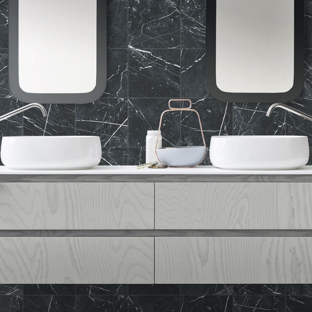 Marquina Classic Porcelain Tile 25 x 25cm-CODICER-Delforno
