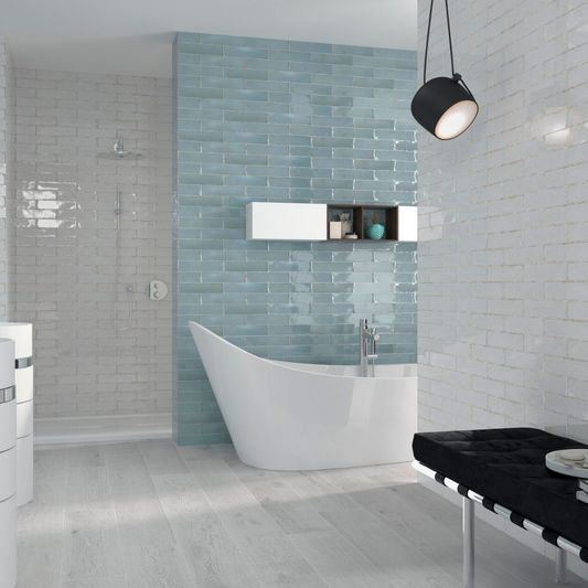 Soul Aqua Brillo Wall Tile 7.5 x 30cm-Delforno