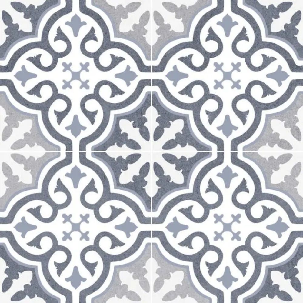 Briana Marine Pattern Porcelain Tile 45 x 45cm-Dual Gris-Delforno
