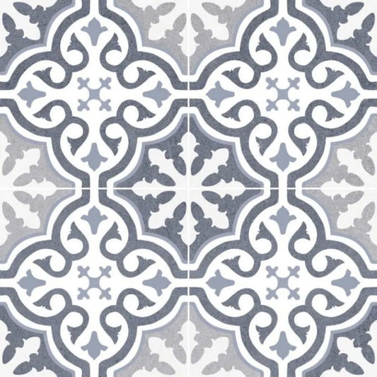 Briana Marine Pattern Porcelain Tile 45 x 45cm-Delforno