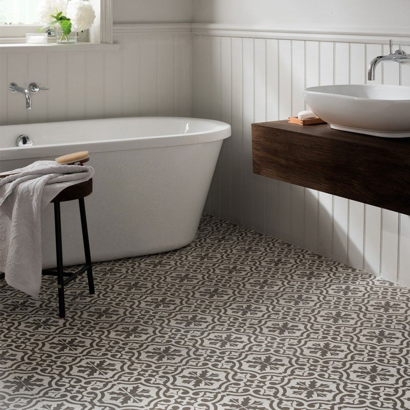 Berkeley Charcoal Ceramic Tile 45 x 45cm-Duomo-Delforno