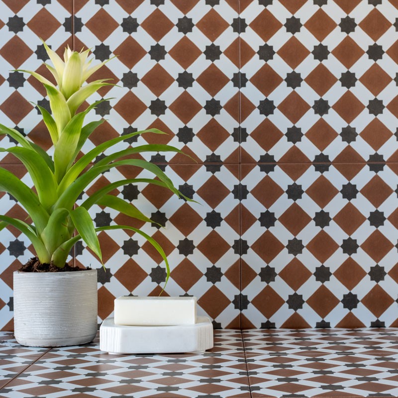 Henley Red Ceramic Tile 45 x 45cm-Duomo-Delforno
