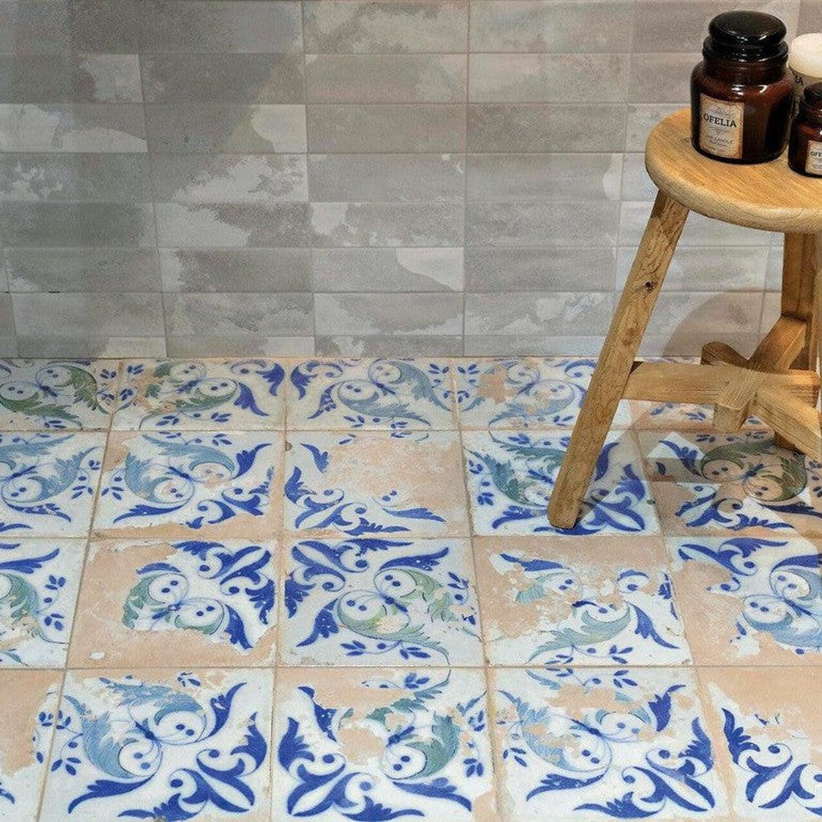 Coimbra Foliage Ceramic Tile 45 x 45cm-Delforno