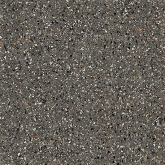 Terrazzo Melody Anthracite Porcelain Tile 60 x 60cm-Delforno