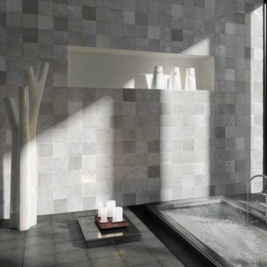 Artisan Alabaster Ceramic Tile 13.2 x 13.2cm-Delforno