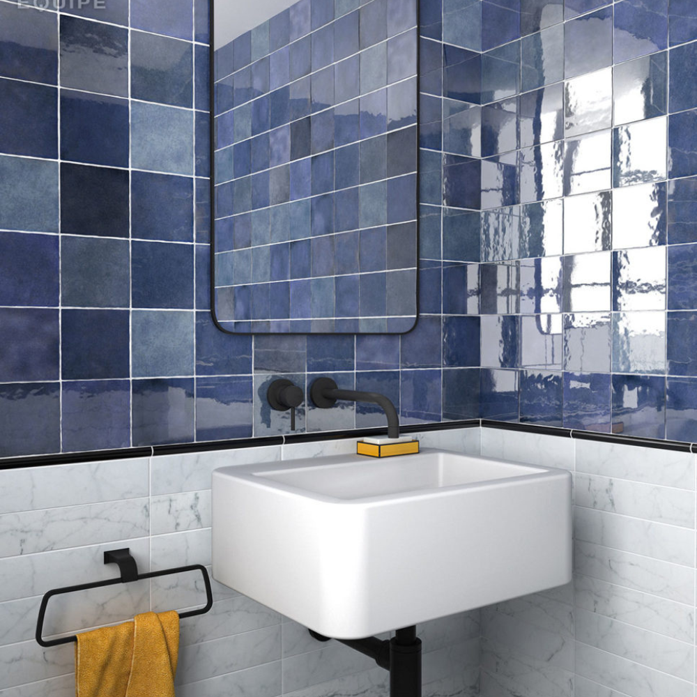 Artisan Colonial Blue Ceramic Tile 13.2 x 13.2cm-Equipe-Delforno