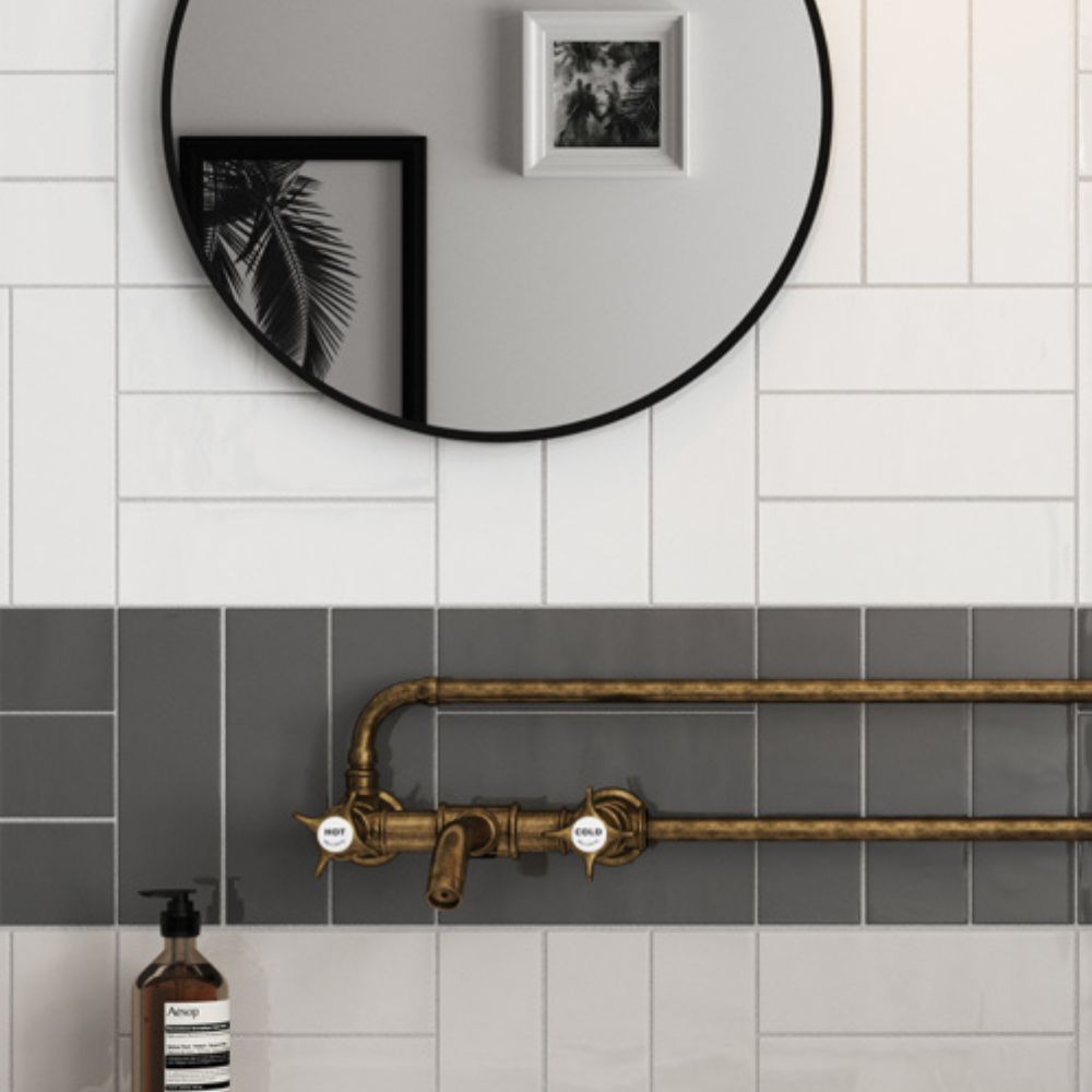 Country Blanco Ceramic Tile 6.5 x 20cm-Equipe-Delforno