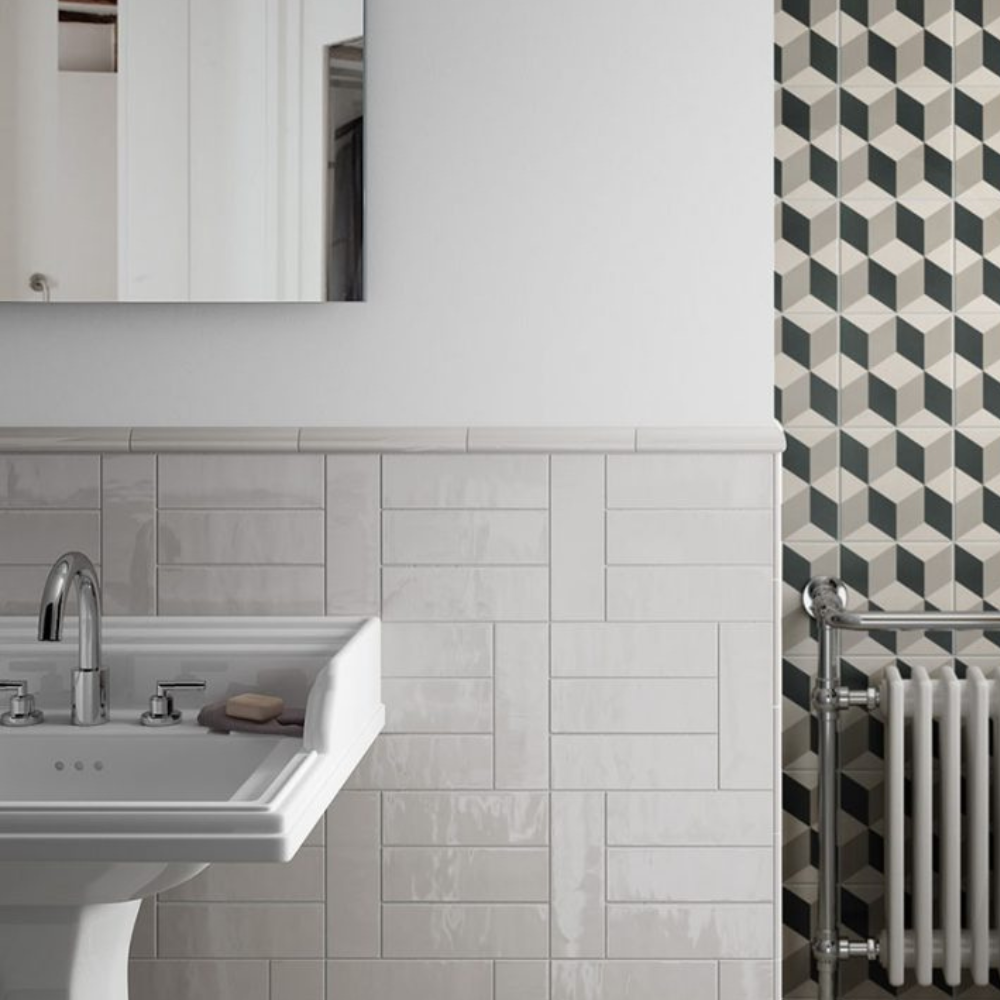 Country Gris Claro Ceramic Tile 6.5 x 20cm-Equipe-Delforno