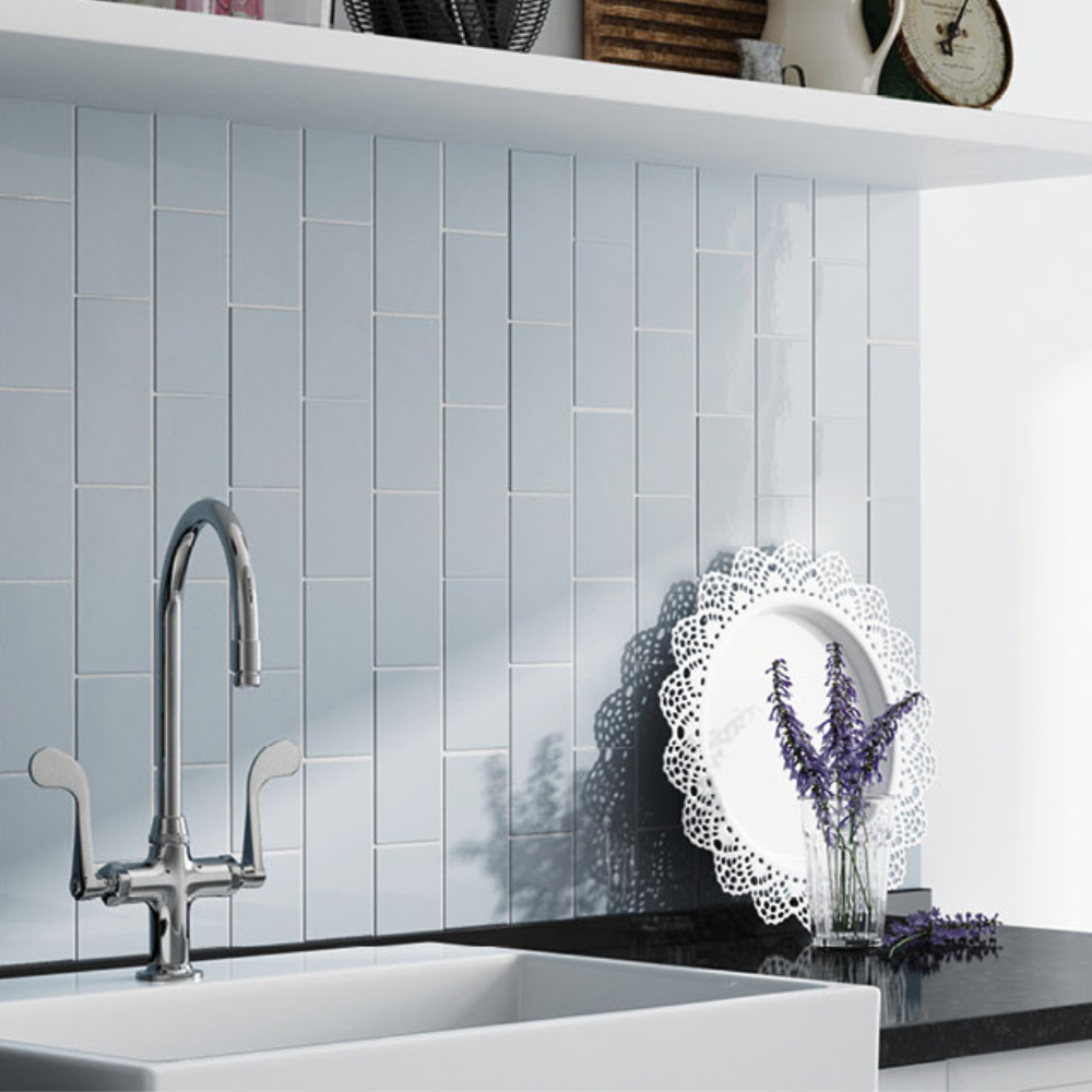 Evolution Sky Blue Ceramic Tile 7.5 x 15cm-Equipe-Delforno