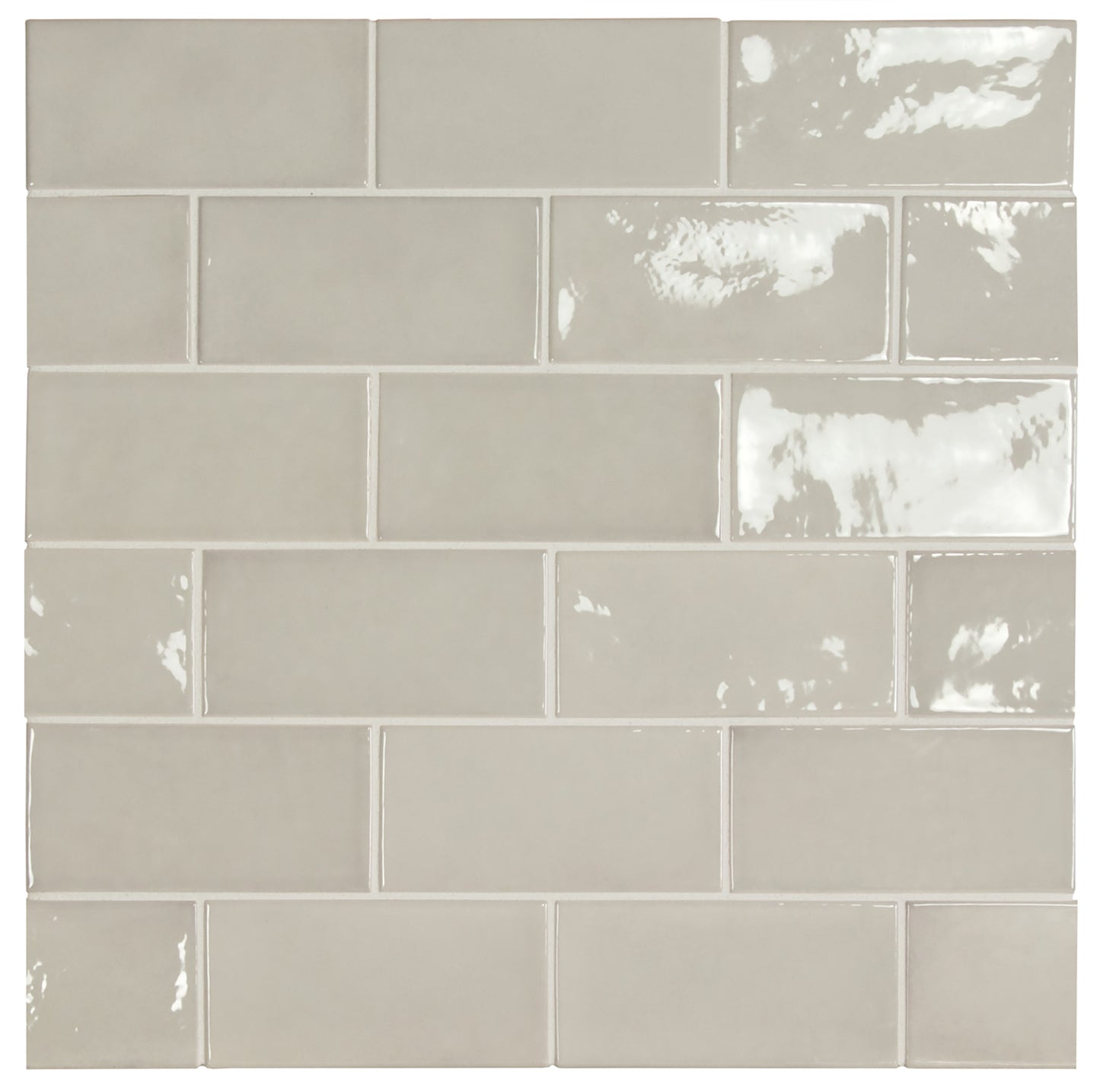 Village Silver Mist Ceramic Tile 6.5 x 13.2cm