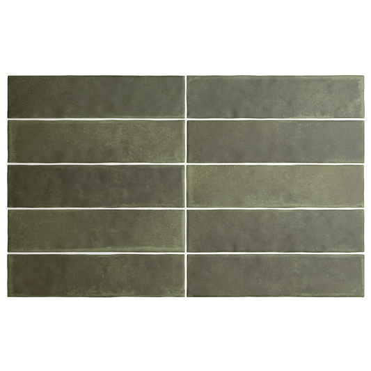 Argile Khaki Porcelain Tile 6 x 24.6cm-Delforno
