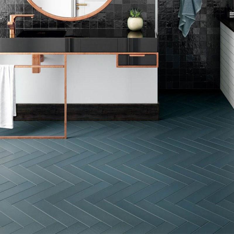 Babylone Space Blue Porcelain Tile 9.2 x 36.8cm