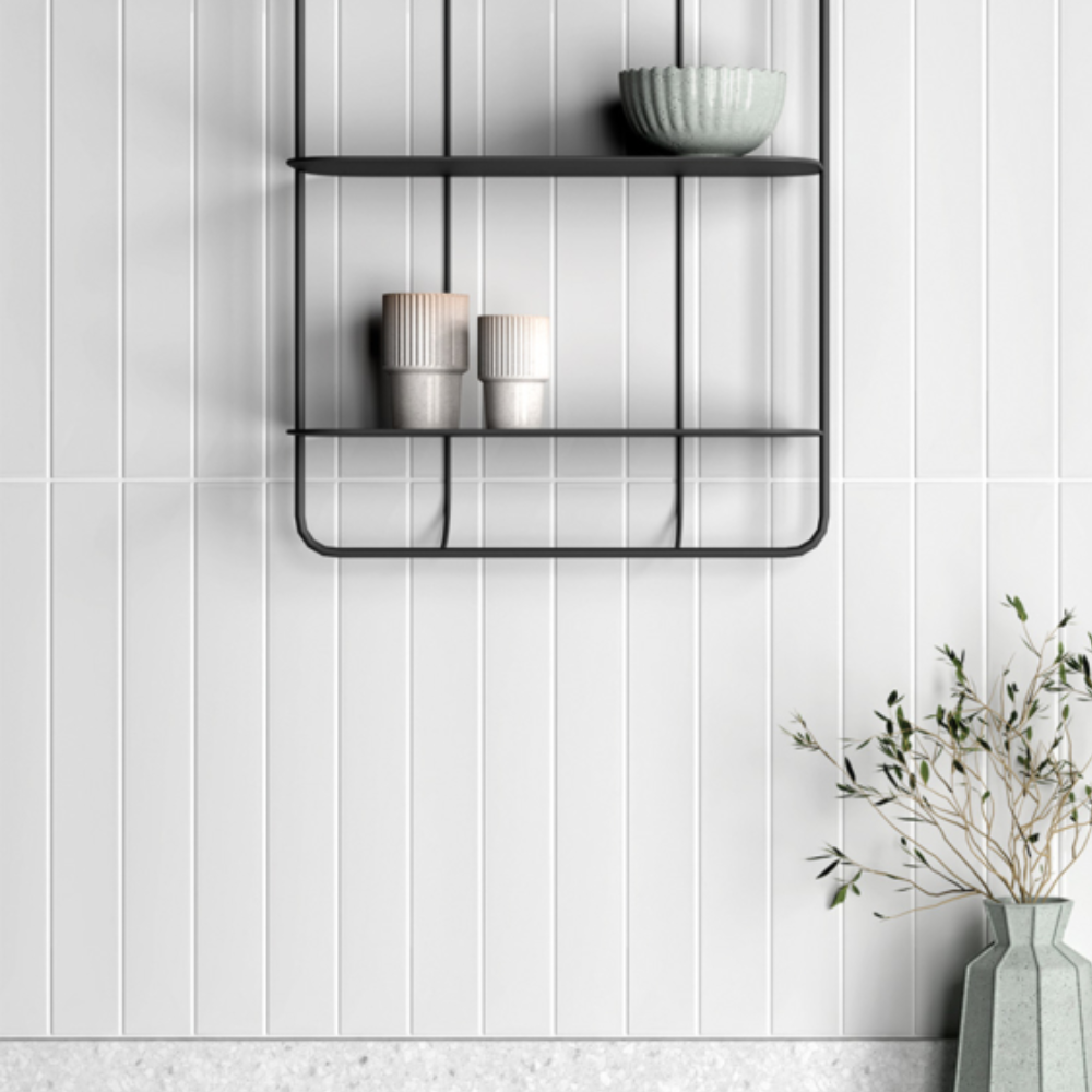 Vitral Snow Ceramic Tile 5 x 40cm-Equipe-Delforno