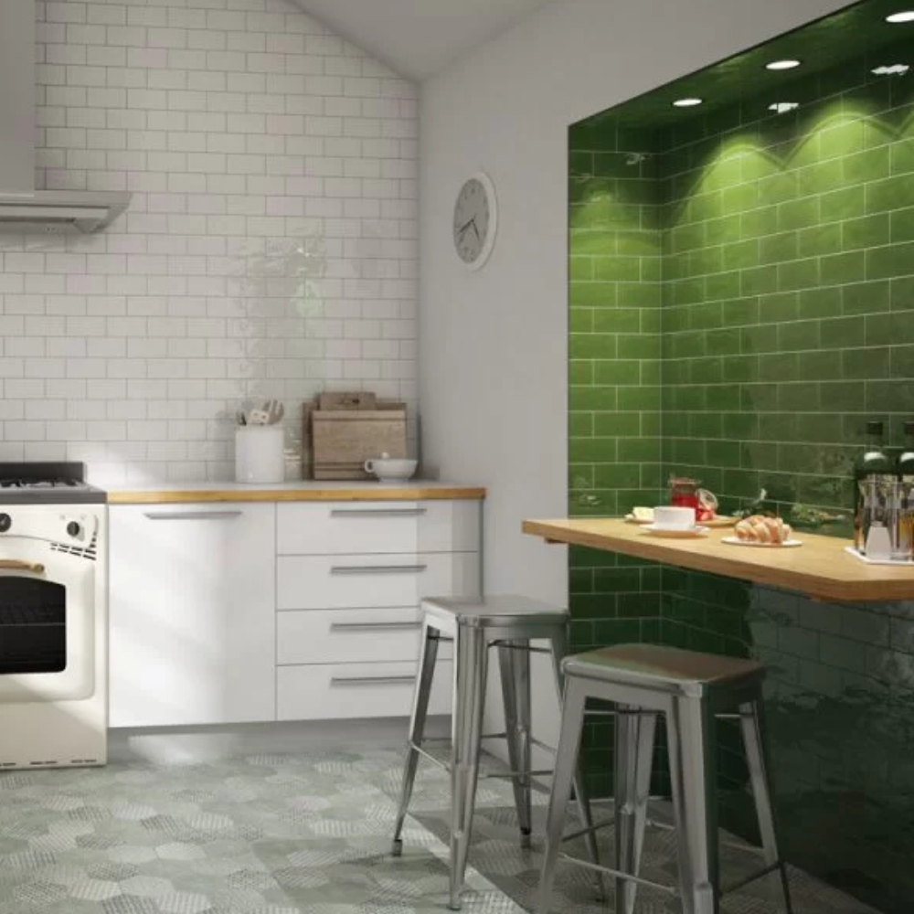 Antic Verde Vic Ceramic Tile 7.5 x 15cm-Cevica-Delforno