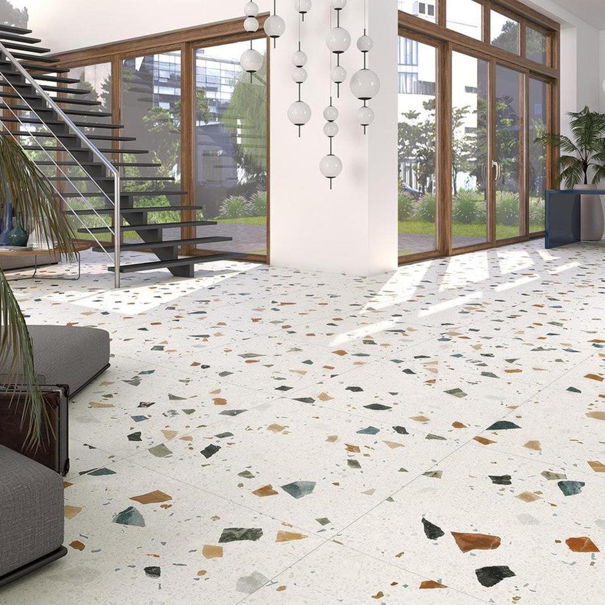 Donatella Art Terrazzo Porcelain Tile 80 x 80cm-Delforno