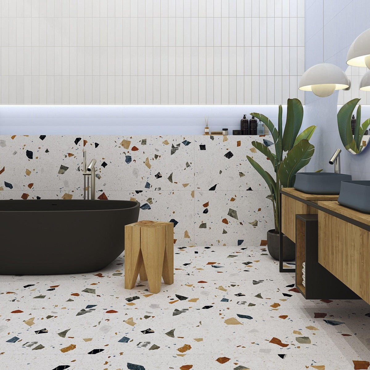 Donatella Art Terrazzo Porcelain Tile 80 x 80cm-Delforno
