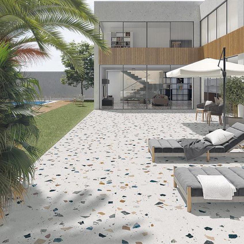 Donatella Art Terrazzo Porcelain Tile 80 x 80cm-Delforno