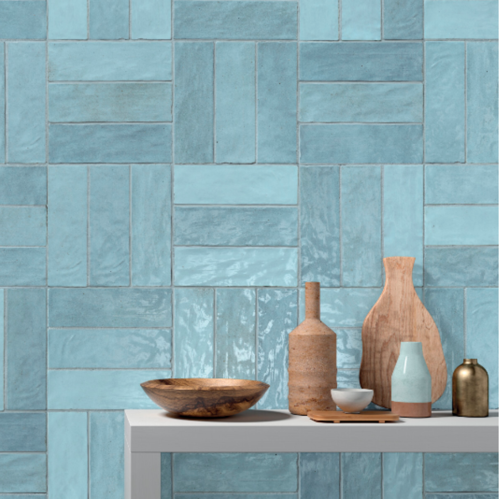 Riad Sky Ceramic Tile 6.5 x 20cm-Delforno