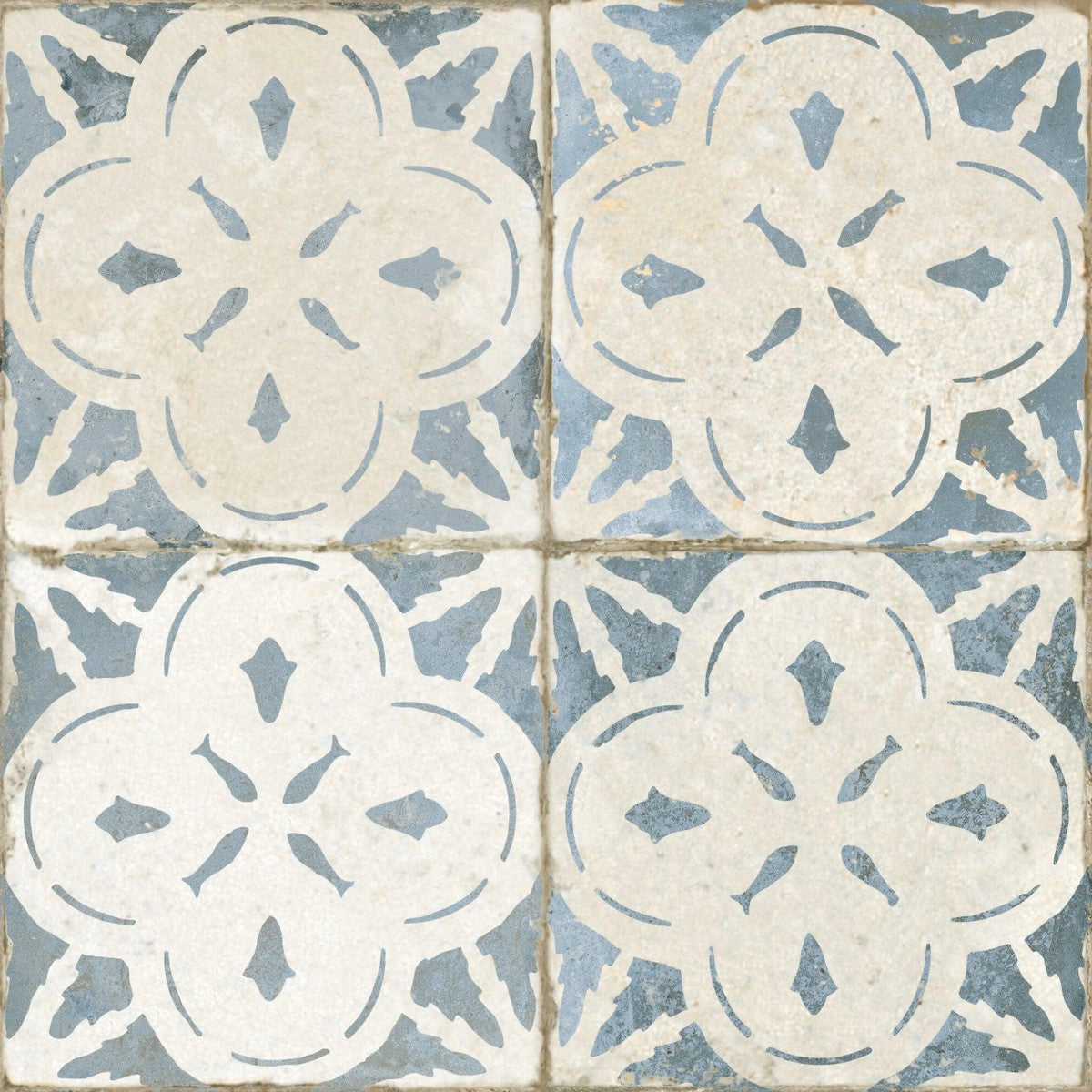 Isadora Blue Ceramic Tile 45 x 45cm-Delforno