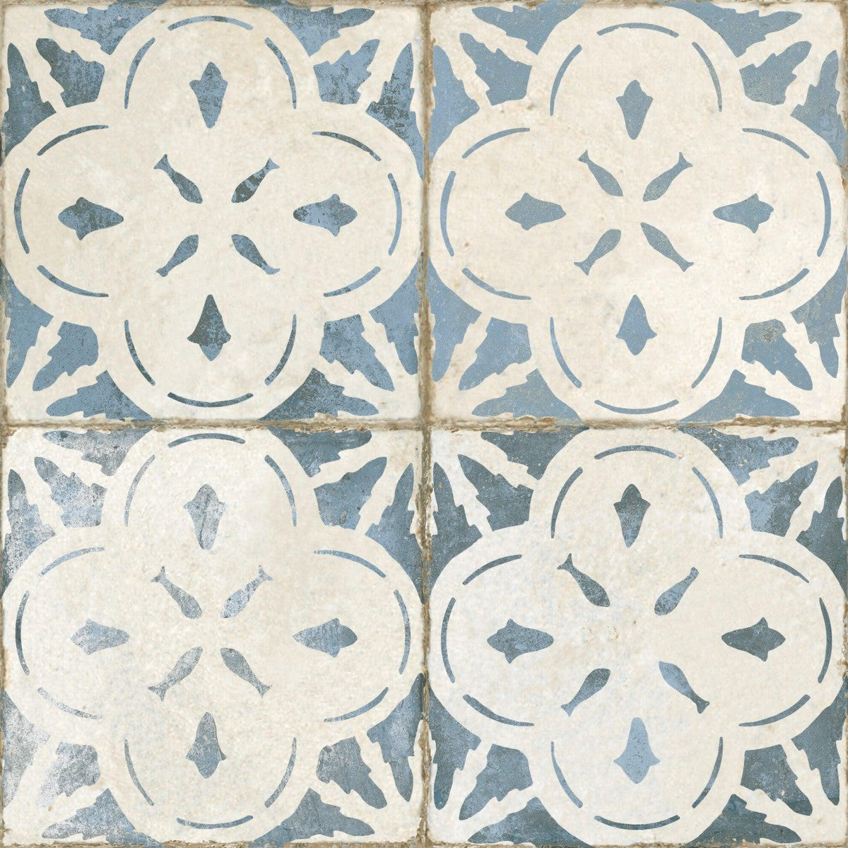 Isadora Blue Ceramic Tile 45 x 45cm-Delforno
