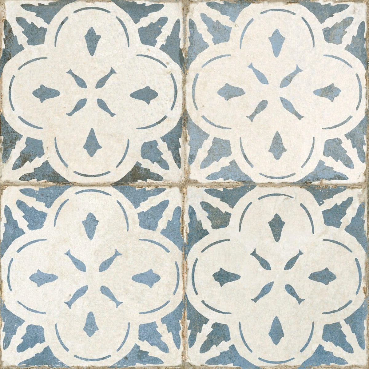 Isadora Blue Ceramic Tile 45 x 45cm-Delforno
