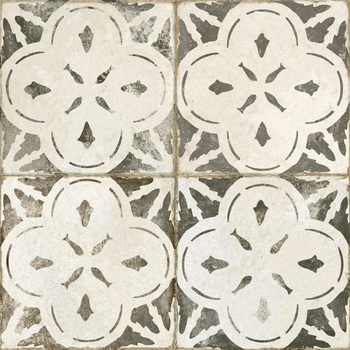 Isadora Nero Ceramic Tile 45 x 45cm-Delforno