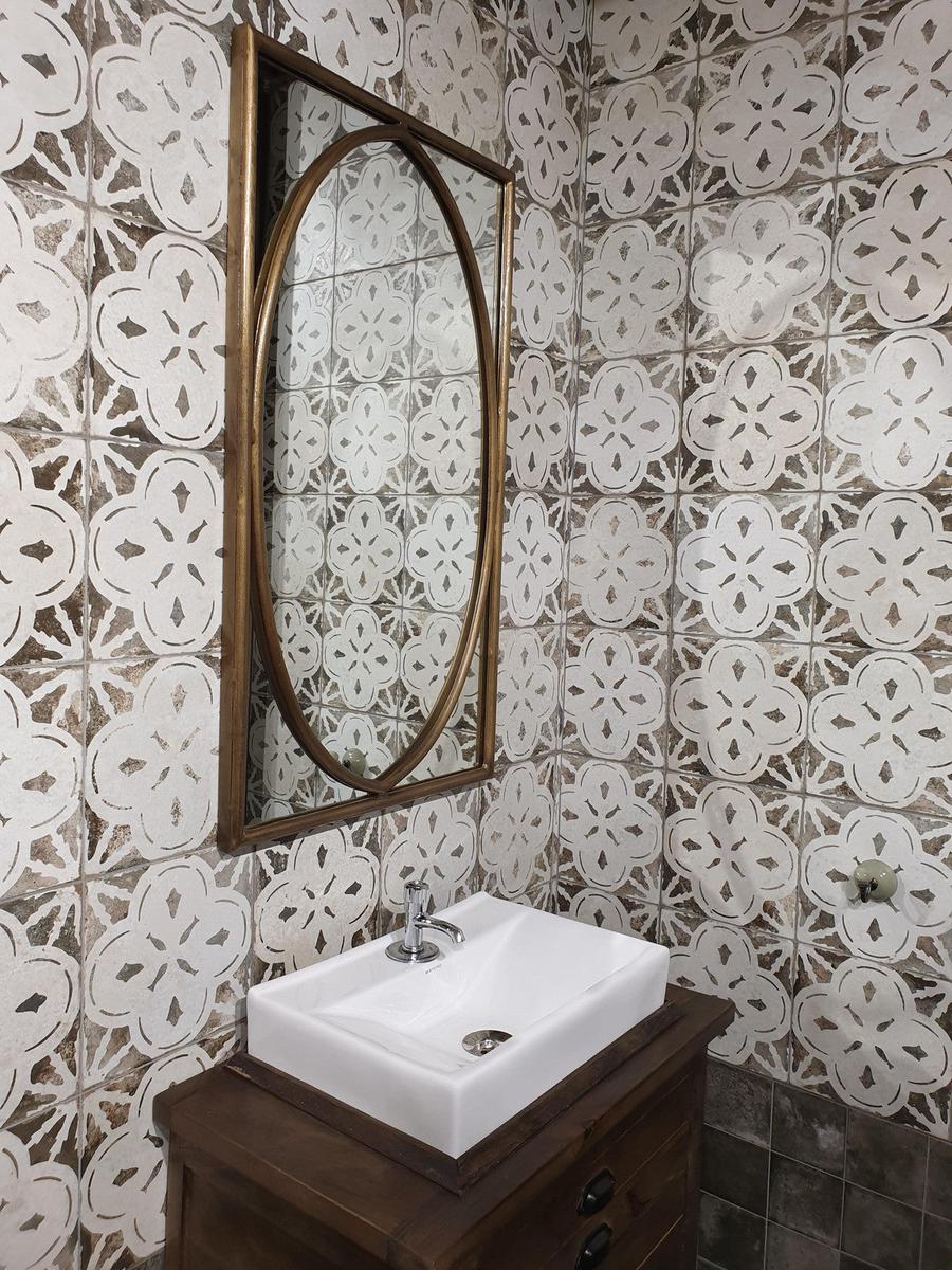 Isadora Nero Ceramic Tile 45 x 45cm-Delforno
