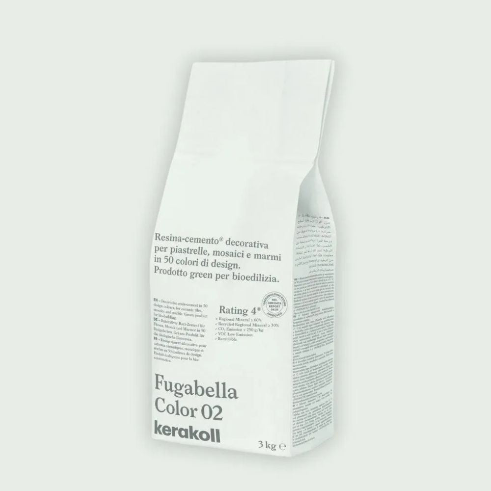 Fugabella Color Grout 02 Warm White 3Kg-Delforno