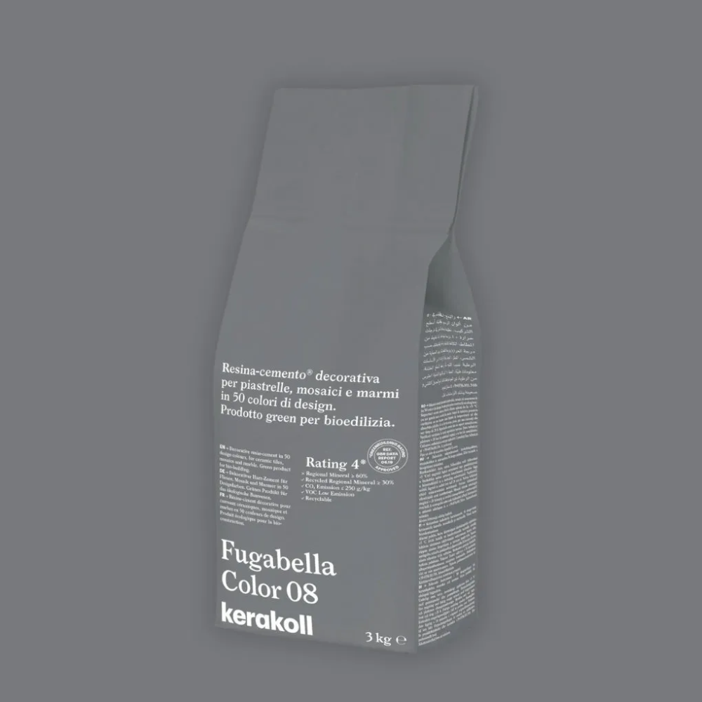 Fugabella Color Grout 08 Cement 3Kg-Kerakoll-Delforno