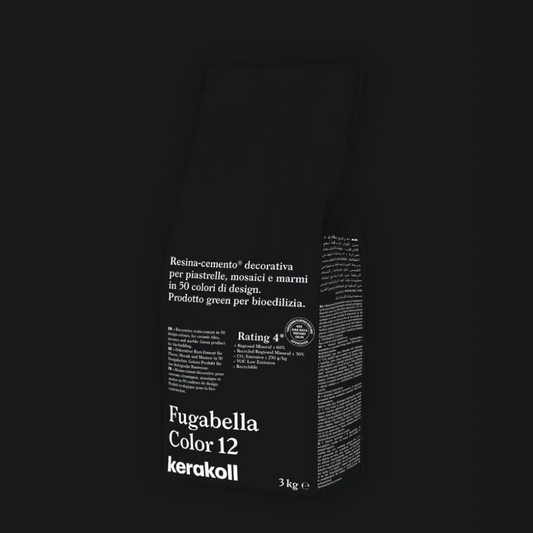 Fugabella Color Grout 12 Black 3Kg-Delforno