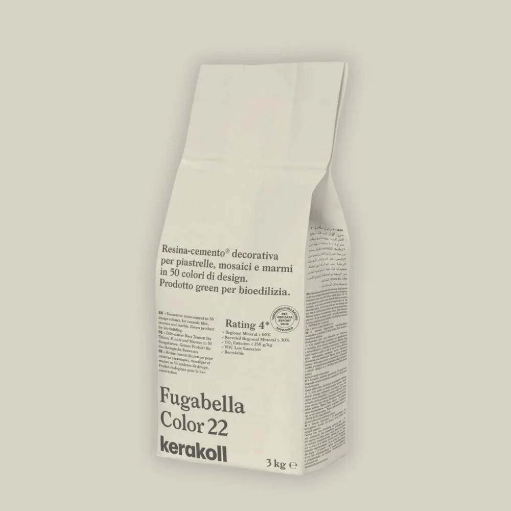 Fugabella Color Grout 22 Alabaster 3Kg-Kerakoll-Delforno