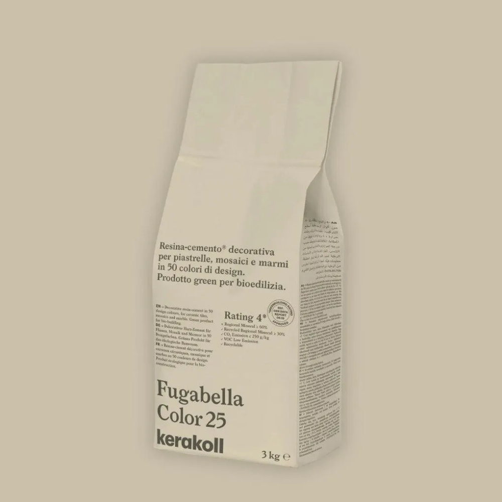 Fugabella Color Grout 25 Bath Stone 3Kg-Kerakoll-Delforno