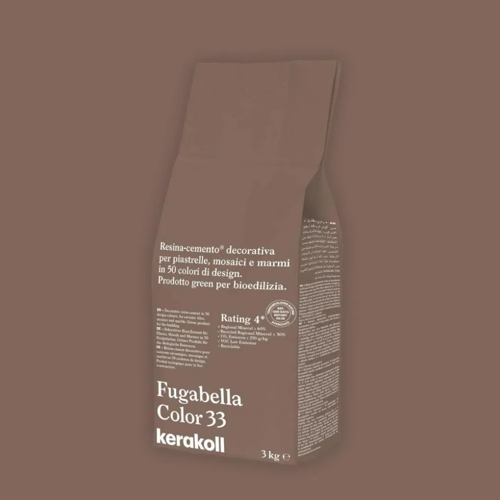 Fugabella Color Grout 33 Hot Chocolate 3Kg-Kerakoll-Delforno