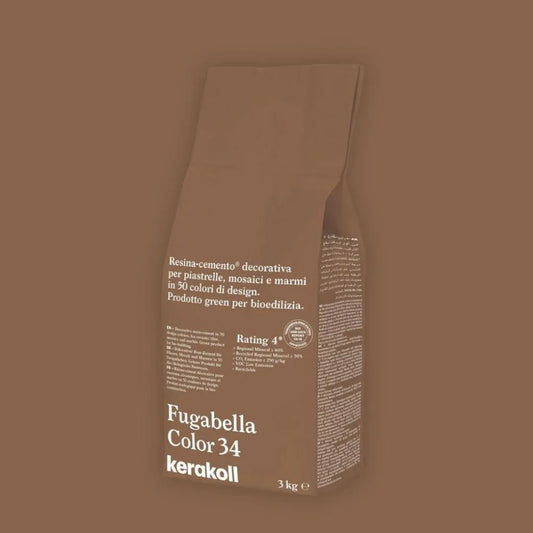 Fugabella Color Grout 34 Clay 3Kg-Delforno
