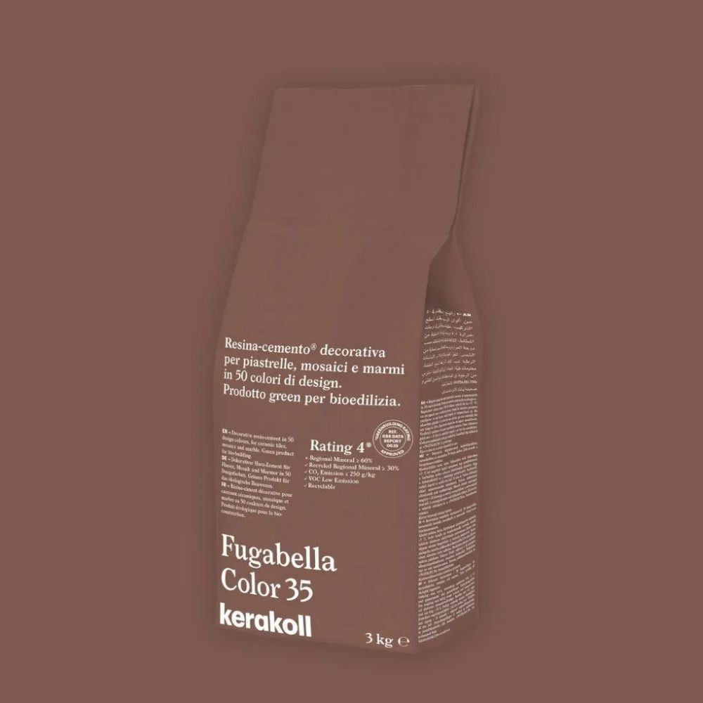 Fugabella Color Grout 35 Terracotta 3Kg-Delforno