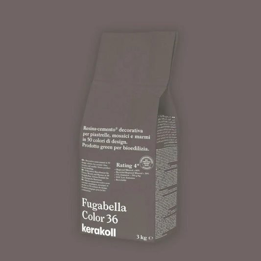 Fugabella Color Grout 36 Warm Silver 3Kg-Delforno