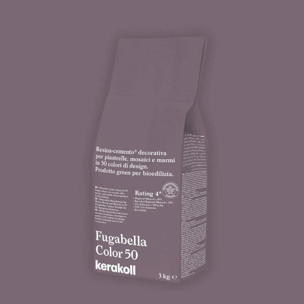Fugabella Color Grout 50 Eggplant 3Kg-Kerakoll-Delforno