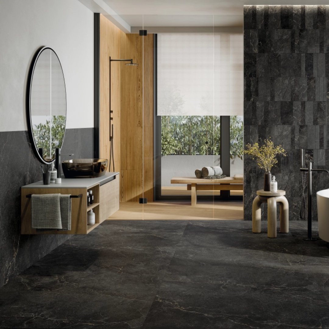 Noble Stone Dark Porcelain Tile 100 x 100cm